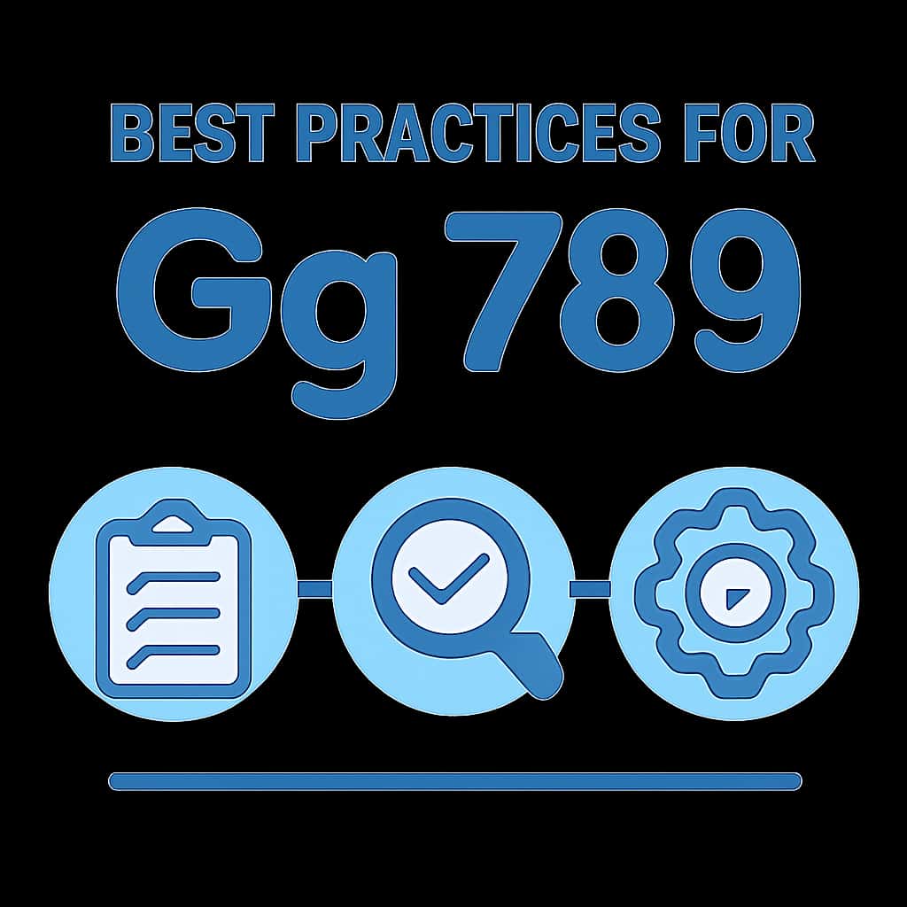 An educational diagram showcasing best practices for Gg 789.