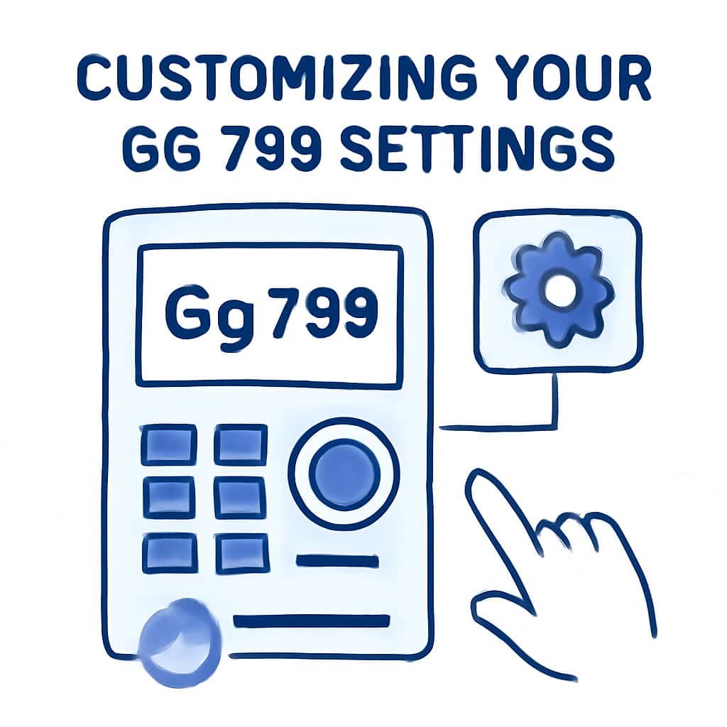 An informative illustration describing customization settings for Gg 789.