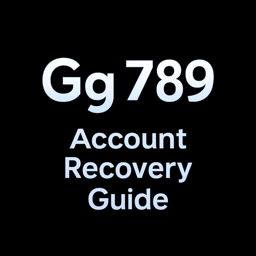 A simple badge representing the Gg 789 Account Recovery Guide in a professional style.