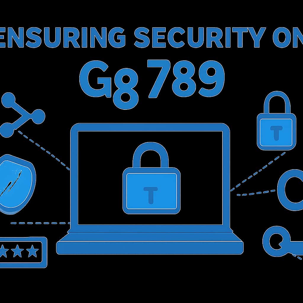 An illustration detailing security steps for ensuring safety on Gg 789.
