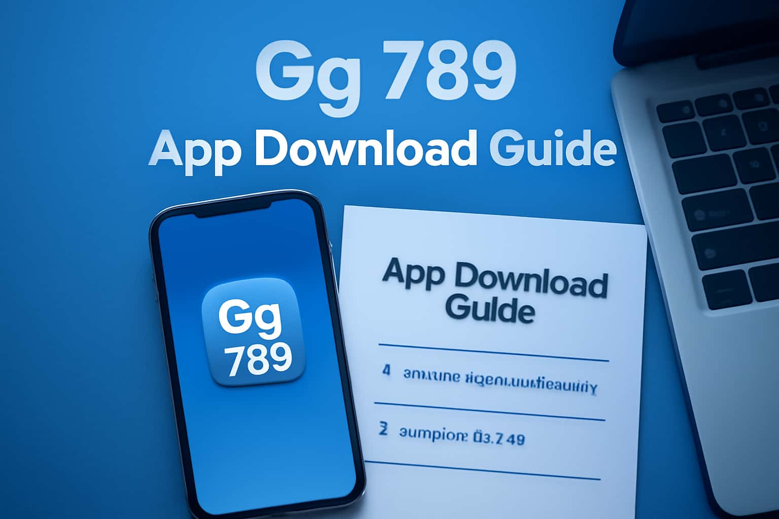 A visual representation of the Gg 789 App Download Guide, showcasing the title in a professional format.