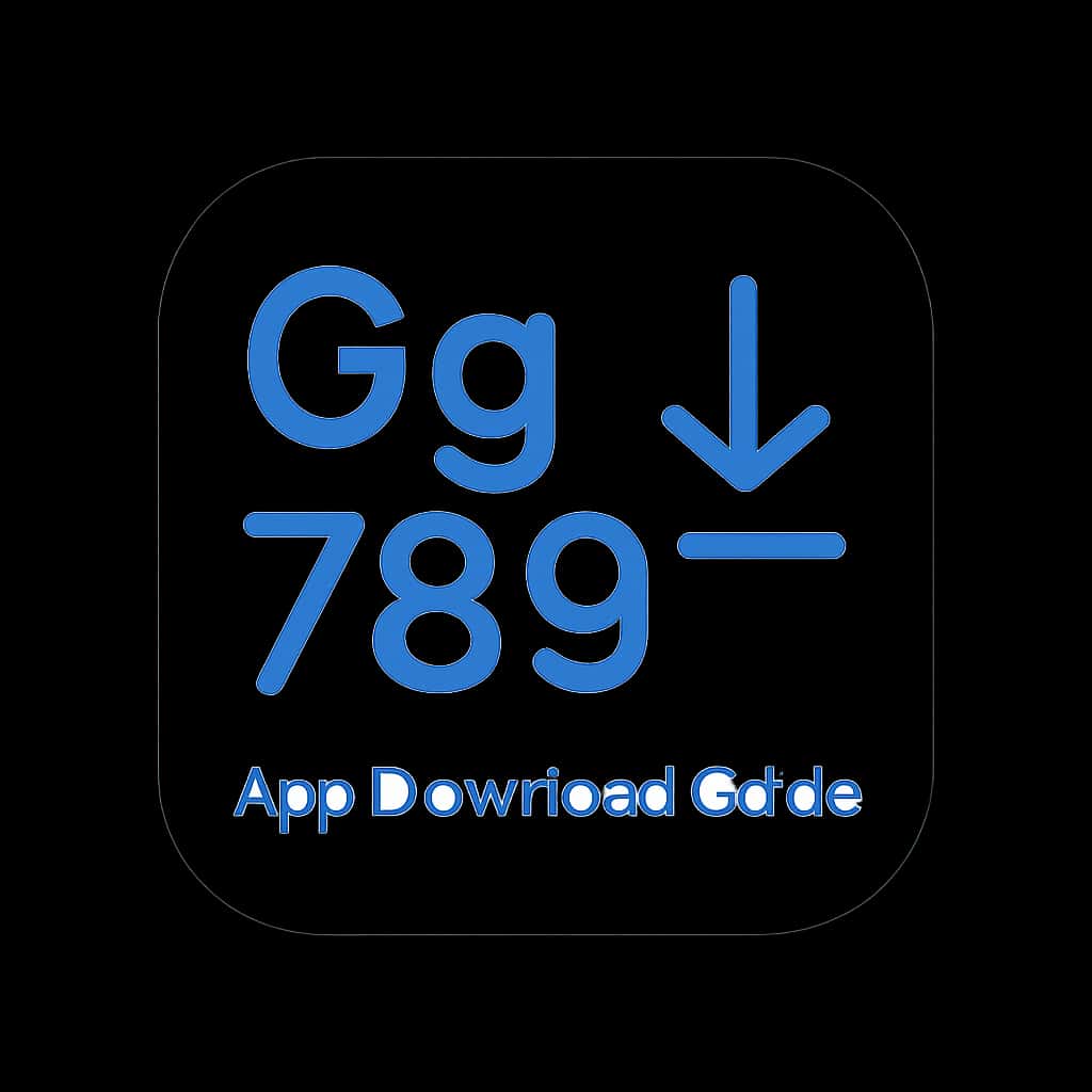 An icon representing the Gg 789 App Download Guide, featuring the title prominently on a clean background.