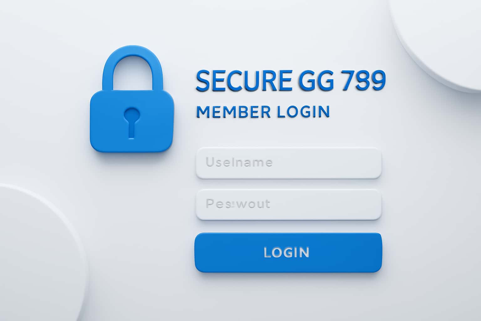 Secure Gg 789 Member Login Interface