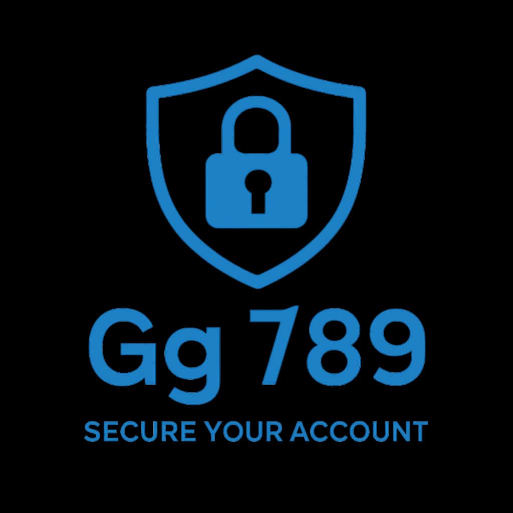 A professional badge illustrating secure account practices for Gg 789.